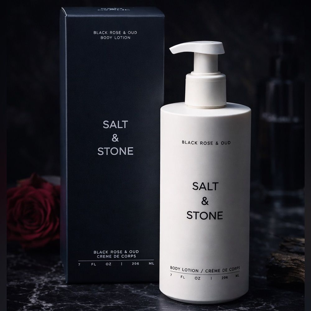 Salt & Stone Black Rose & Oud Body Lotion 7oz NEW in Box